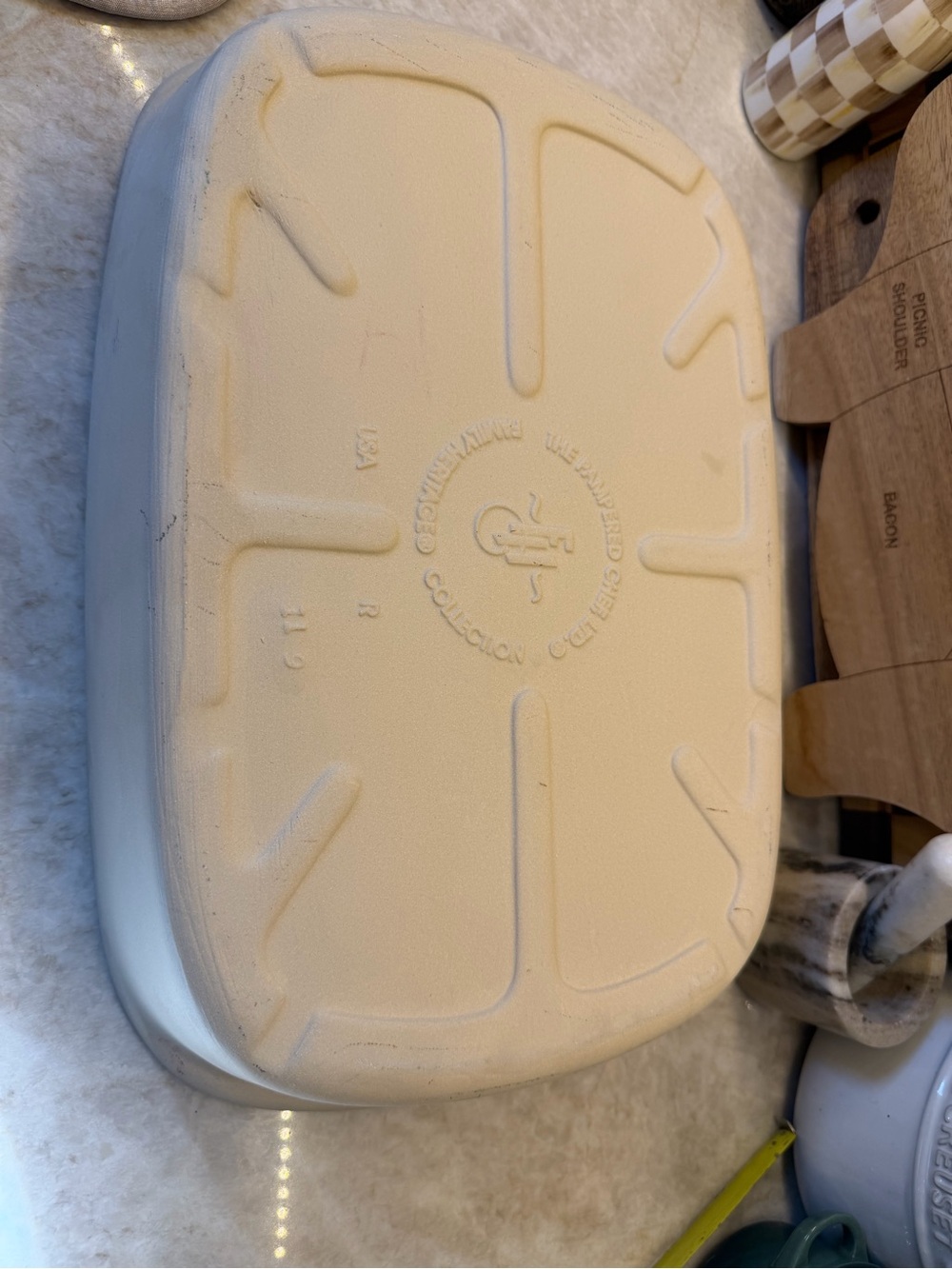 Pampered Chef Large rectangular stoneware baker - Picture 6 of 7